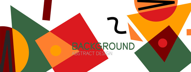 Abstract background with blocks, lines, geometric shapes. Techno or business concept for wallpaper, banner, background, landing page