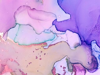 Marble Gold Black. Ink Digital Abstract Print.