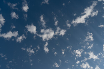 blue sky with clouds