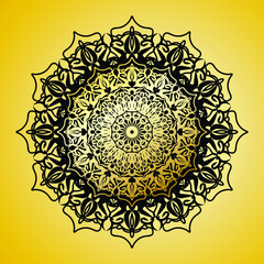 Vector round abstract circle. Mandala style