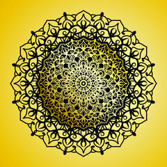 Vector round abstract circle. Mandala style