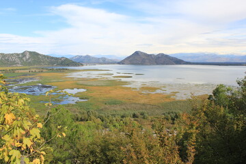 huge, famous lake called skadarsko jezero, Montenegro, Europe