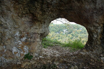 window in the cave