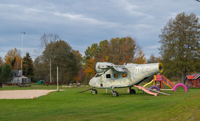 airplane in the park