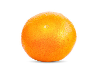 Ripe orange isolated on white background