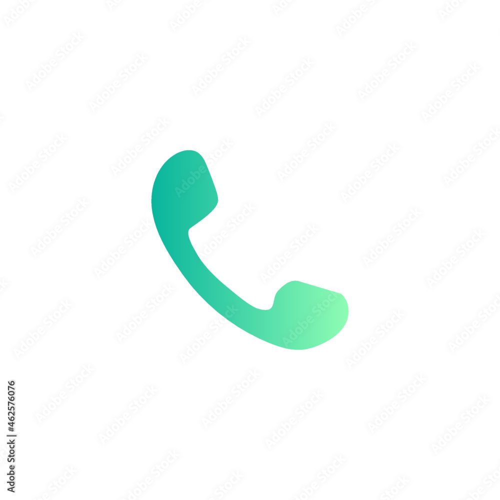 Poster phone call icon in gradient color style