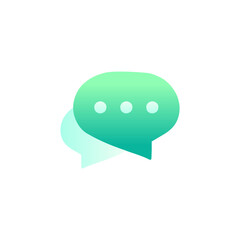 Chatting icon in gradient color style