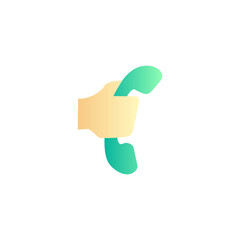 phone call icon in gradient color style