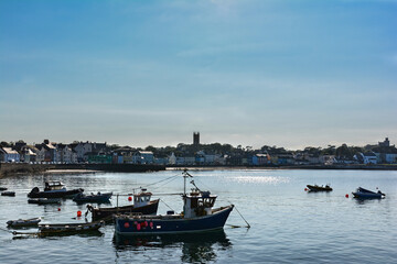 Fototapeta premium View of the coast along Donaghadee, Northern Ireland,United Kingdom 