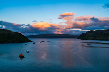 Sunset over Loch Portree