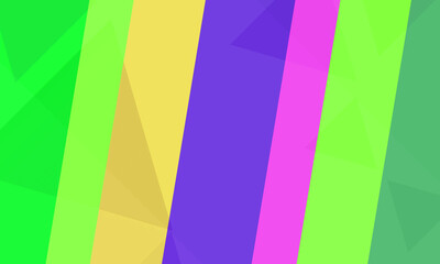 slanted squares of various colors on a triangular background