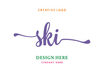 SKI lettering logo is simple, easy to understand and authoritative