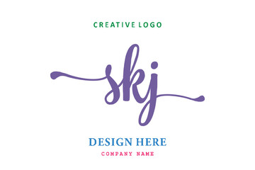 SKJ lettering logo is simple, easy to understand and authoritative