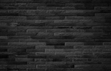 Abstract dark brick wall texture background pattern, Empty brick wall  surface texture. 