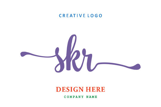 SKR lettering logo is simple, easy to understand and authoritative