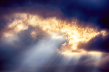 Fototapeta premium Dramatic sky background