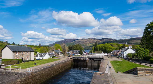 Fort Augustus lochs, Inverness, Loch Ness, Highland, Scotland, UK