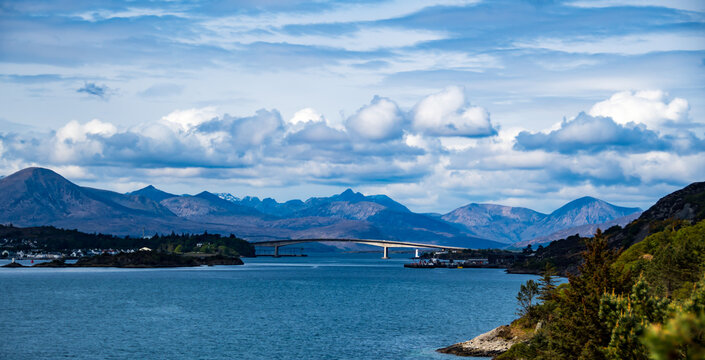 Isle of Skye Bridge between Kyle of Lochalsh and Kyleakin, Inner Hebrides, Scotland, UK