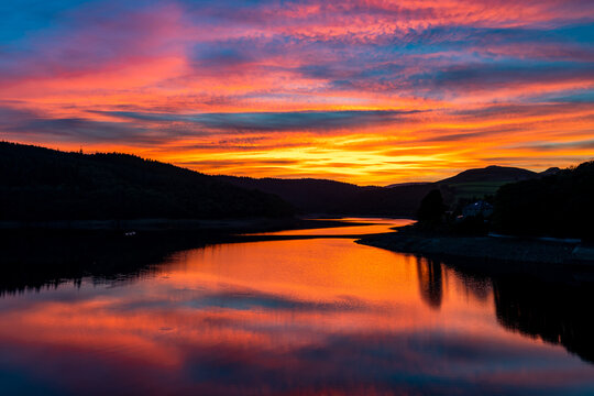 Sunset over Ladybower Reservoir