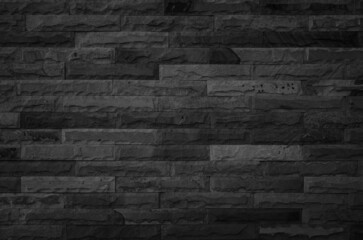 Abstract dark brick wall texture background pattern, Empty brick wall  surface texture. 