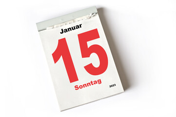15. Januar 2023