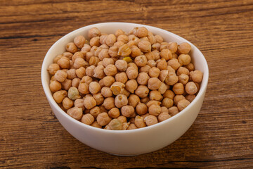 Vegan cuisine - Dry chickpea heap