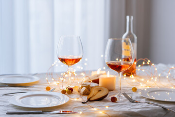 Wine table celebration