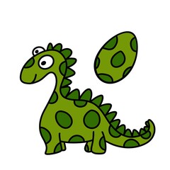 Doodle kids cartoon dinosaur for fabrics and gifts