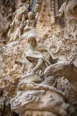 Barcelona, ​​Espa&ntilde;a - junio de 2021: Catedral de la Sagrada Familia en verano	