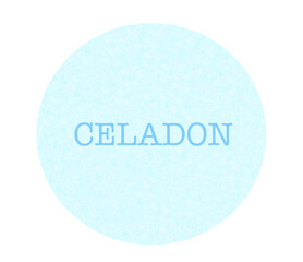 水彩のパレット　青磁色