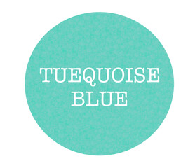 水彩のパレット ターコイズブルー