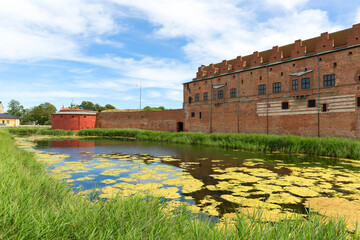 Malmo castle, 15th century fortress surrounded by a moat, Malmo, Sweden