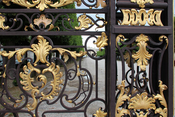 baroque rail in nancy in lorraine (france) 