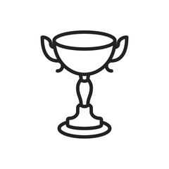 Trophy, sport outline icons. Vector illustration. Editable stroke. Isolated icon suitable for web, infographics, interface and apps.