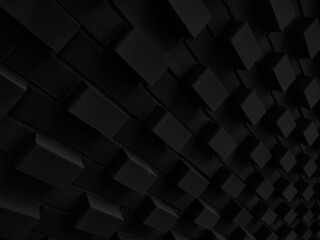 Black abstract background. Geometric wallpaper