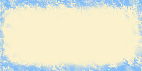 Beżowe tło z niebieską ramką. © Hanna