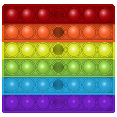 Toy antistress Pop it on a white background. Pop it game. Vector illustration
