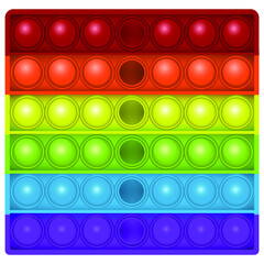 Toy antistress Pop it on a white background. Pop it game. Vector illustration