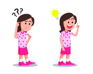 A little girl managed to solve the problem