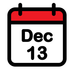 December calendar icon