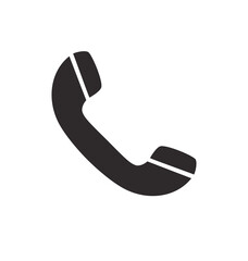 classic phone receiver silhouette icon