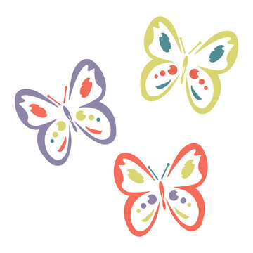 Butterfly. Insect. Vector stock illustration