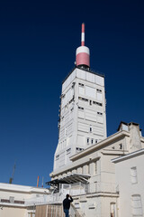 station météo au sommet du Mont-Ventoux