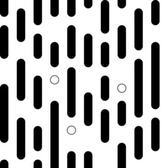 Geometric Pattern With Stripes And Circles. Black And White Modern Poster. Abstract Wall Art. Digital Art Of Interior Decoration For Print. Abstract Geometric Minimal Poster 