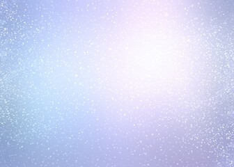 Snow dust flying on bright shiny pastel blue backdrop. Winter day light textured empty template.