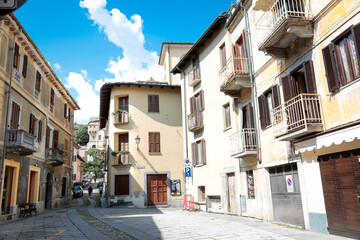 Susa, Segusium, italian roman historical city in the northern alps of piedmont, italy