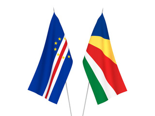 Seychelles and Republic of Cabo Verde flags