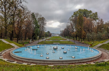 Fontanna w Parku Ludowym w Lublinie
