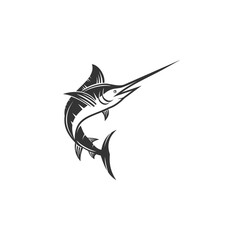 Marlin fish logo design. Marlin fish logo for business.marlin fish logotype.