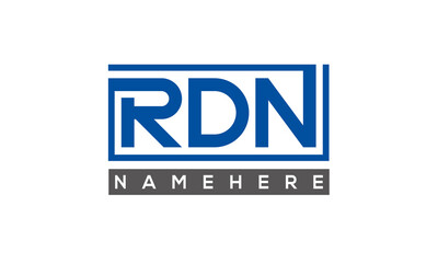 RDN creative three letters logo